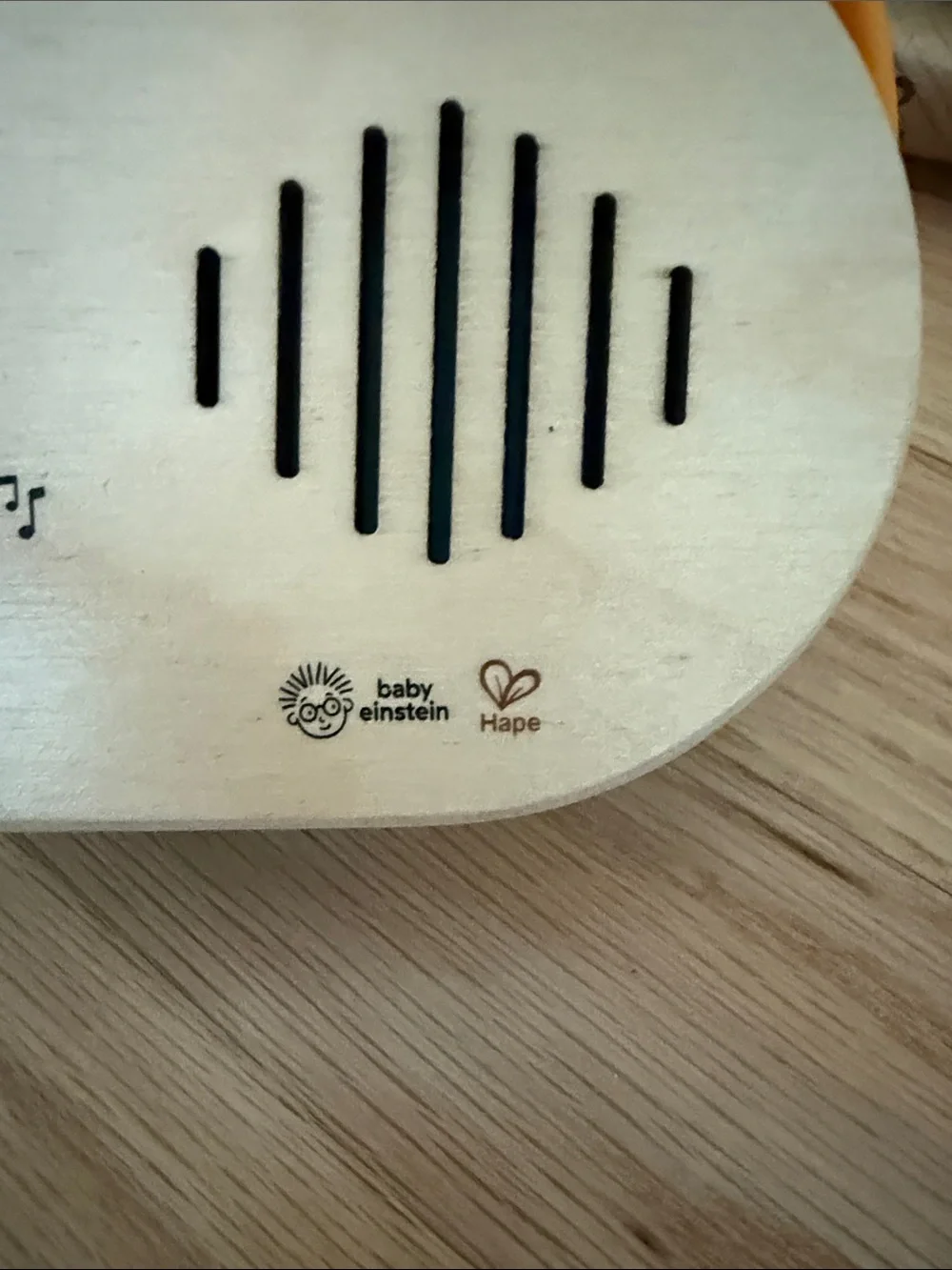 Hape  Bunny Stacking Toy and Wooden Music Player - Natural